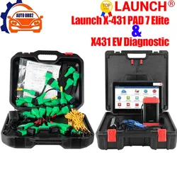 Launch X431 PAD VII PAD 7 Elite Automotive Diagnostic Tool  X431 EV Diagnostic Upgrade Kit with Card Supports New Energy Battery