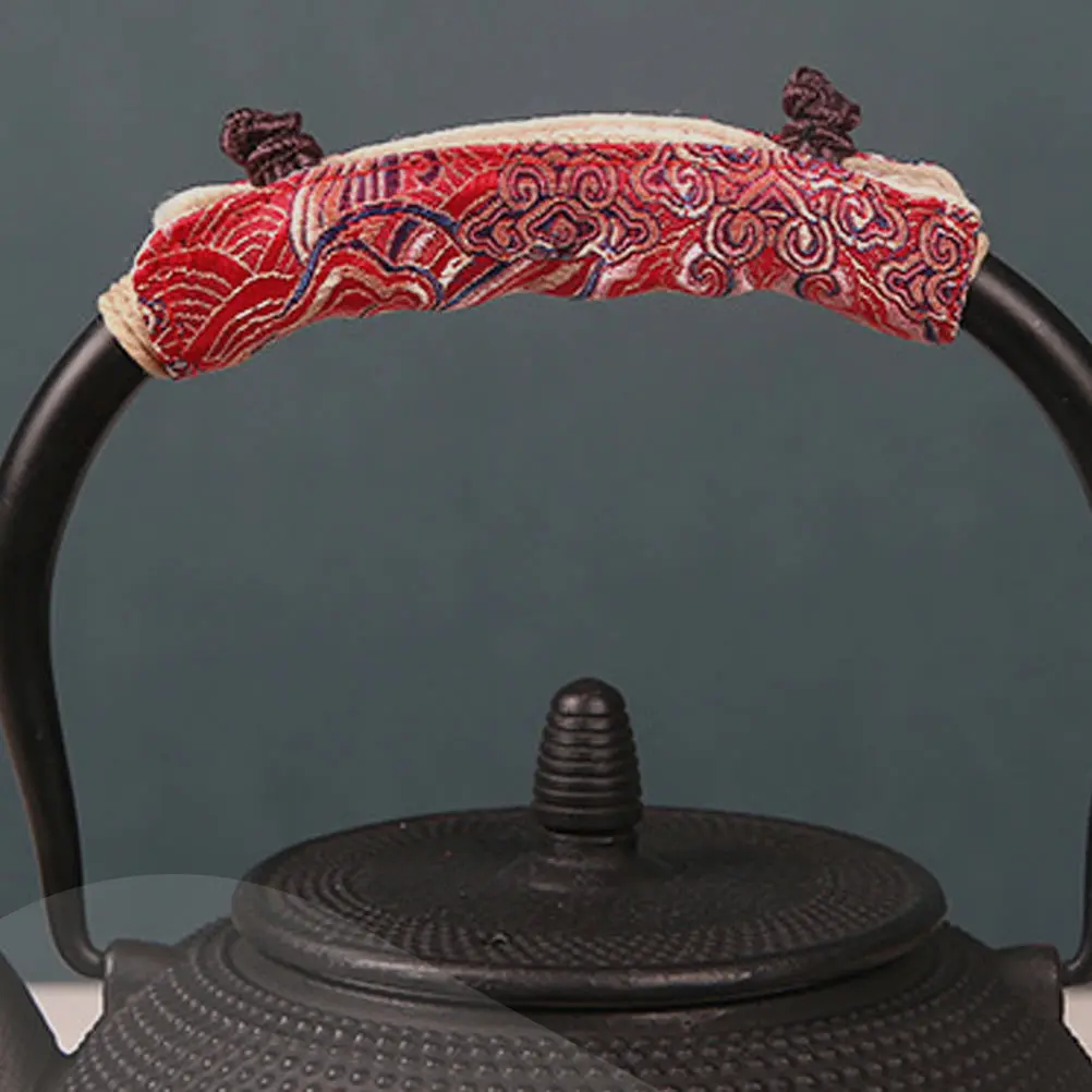 

2Pcs Teakettle Handle Cover Heat Resistant Anti Scald Pot Sleeve Kitchen Accessory Protection Teakettle Handle Cover