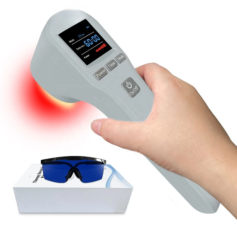 Red Light Therapy Device Veterinary Use for Pain Relief Anti-inflammation Wound Healing Tissue Repair 880mW 808nm+650nm