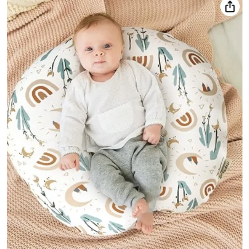 Poszewka na poduszkę do karmienia, elastyczna, z materiału minky, zdejmowana, na poduszki do karmienia piersią, ultra miękka, wygodna poszewka.