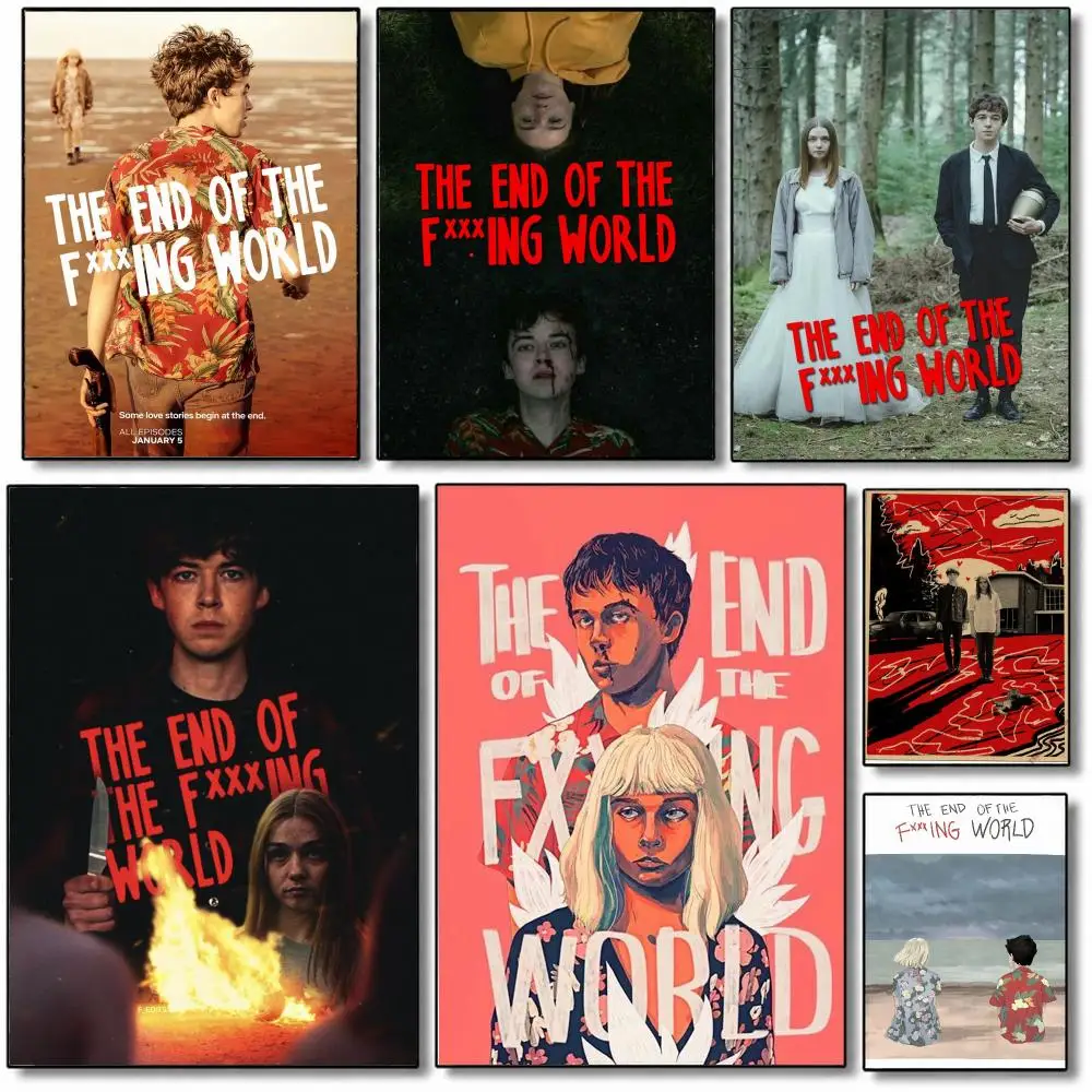 The end of the fxxxing world TV Art Poster Wall Art Painting For Home Room Decoration Bedroom Wall Decor Waterproof Posters