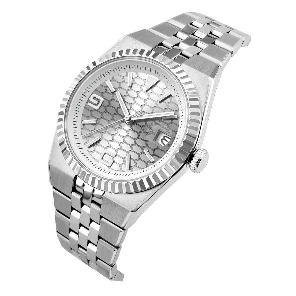 カスタムロゴ 40mm メンズ腕時計 高級 NH35/MIYOTA 自動巻き腕時計 メンズ 機械式腕時計 サファイアクリスタル 防水時計