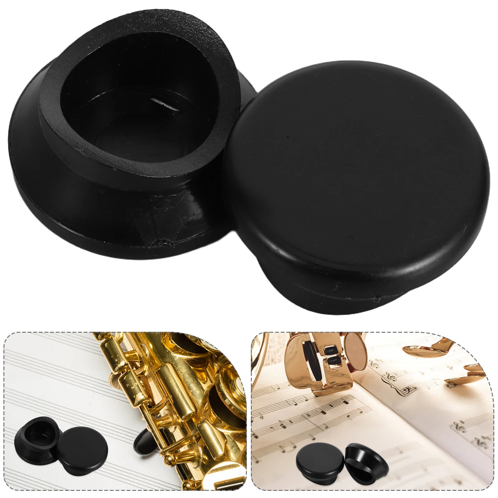 

2 Pcs Saxophone Accessories Finger Rest Thumb Mat Cushion Support Pad Silica Gel Sleeve
