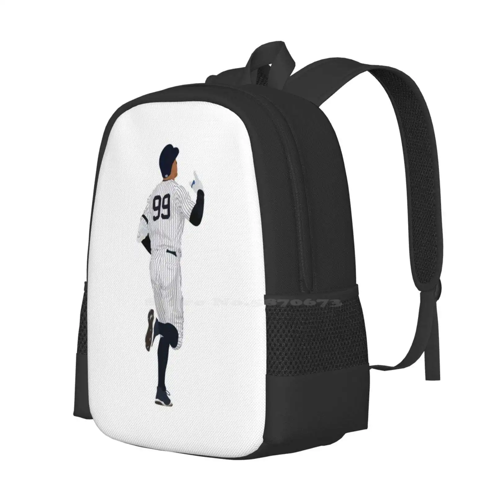 Mochila escolar de gran capacidad para ordenador portátil, bolsas para computadora portátil de la Universidad del Estado de California, Aaron Judge, Fresno Linden