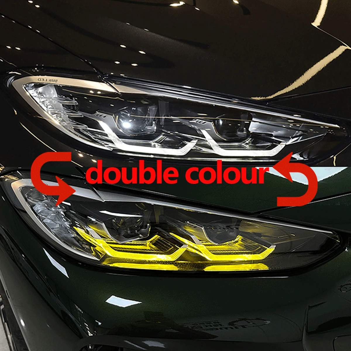 

CSL Yellow & White DRL For BMW 4 Series M3 M4 G22 G23 G26 G80 G82 G83 2020-2023 Dual Color Daytime Running Lights Plug and Play