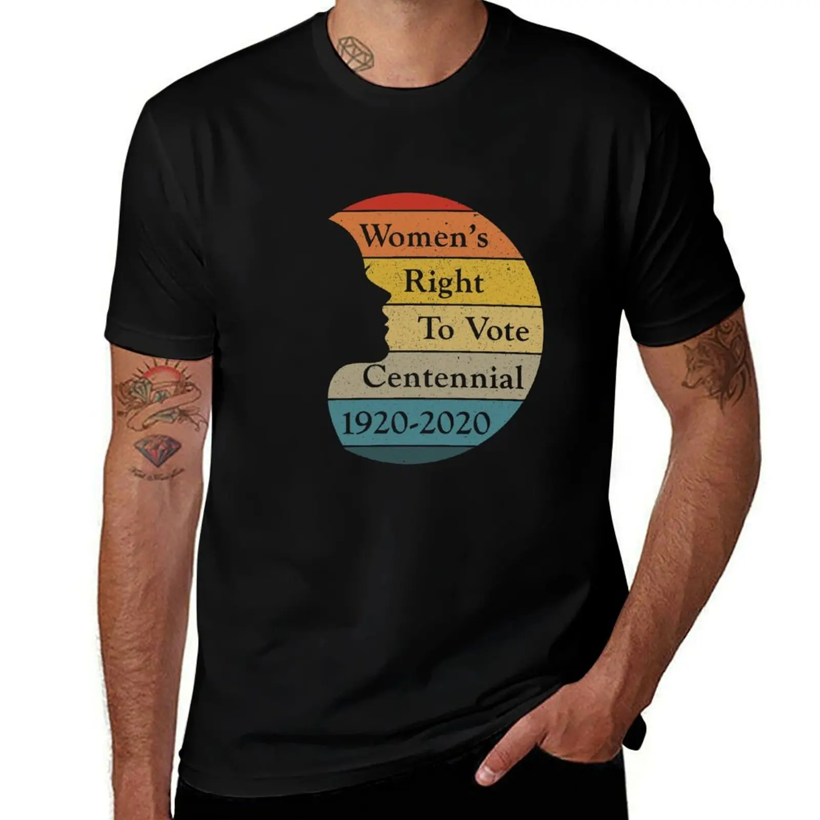 

Women's Right To Vote Centennial 1920-2020 Retro Sunset Gear T-Shirt anime tshirt t shirt personalised