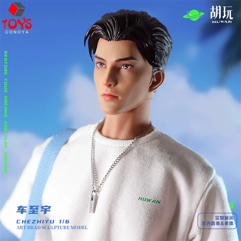 HW SPEELGOED 1/6 Schaal Che ZhiYu Head Sculpt Model Gewone Zonnebrand Huid Fit 12 " Mannelijke Soldaat Action Figure Body poppen