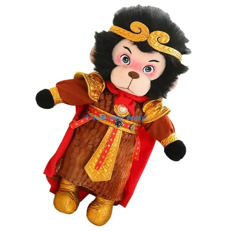 090B Cartoon Monkey Plush Toy MonkeyKing Soft Touch for Office Car Decoration