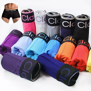 JACK CLAUDE 5 stücke Männer Unterwäsche BoxerShorts Solide Sexy Dessous Boxer Briefs Großhandel Viele Höschen Majtki Meskie Unterhose