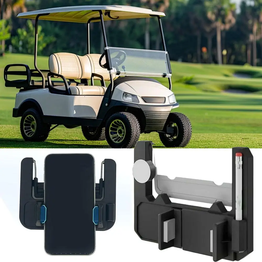 Golfwagen-Handyhalterung für Lenkrad, hochklappbare Handyhalterung für Club Car, EZGO, Yamaha Golfwagen-Zubehör für Smartphones
