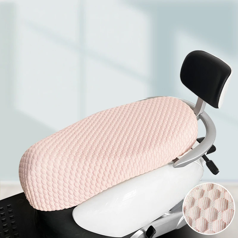 

Universal Electric Scooter Seat Cover Sun Protection & Heat Insulation Breathable Leather Non Slip for Motorcycle Moped