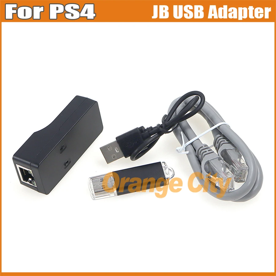 

1Set For PS4 V2.0 USB Dongle JB USB Adapter FW 9.0 11.0 System With Ethernet Type-C Cable One-Key JB Tool Mod Kit Replacement