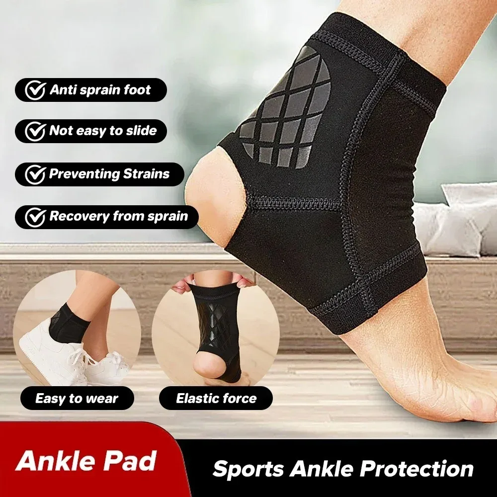

1PC One-piece Ankle Brace Support Compression Ankle Wrap Support for Fitness Running Outdoor Sports Can Be Worn with Shoes