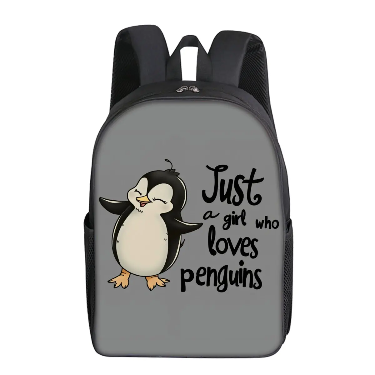 

Простой стильный однослойный рюкзак с принтом пингвина для мальчиков и девочек, детские лучшие подарки, школьные сумки с 3D мультяшными героями