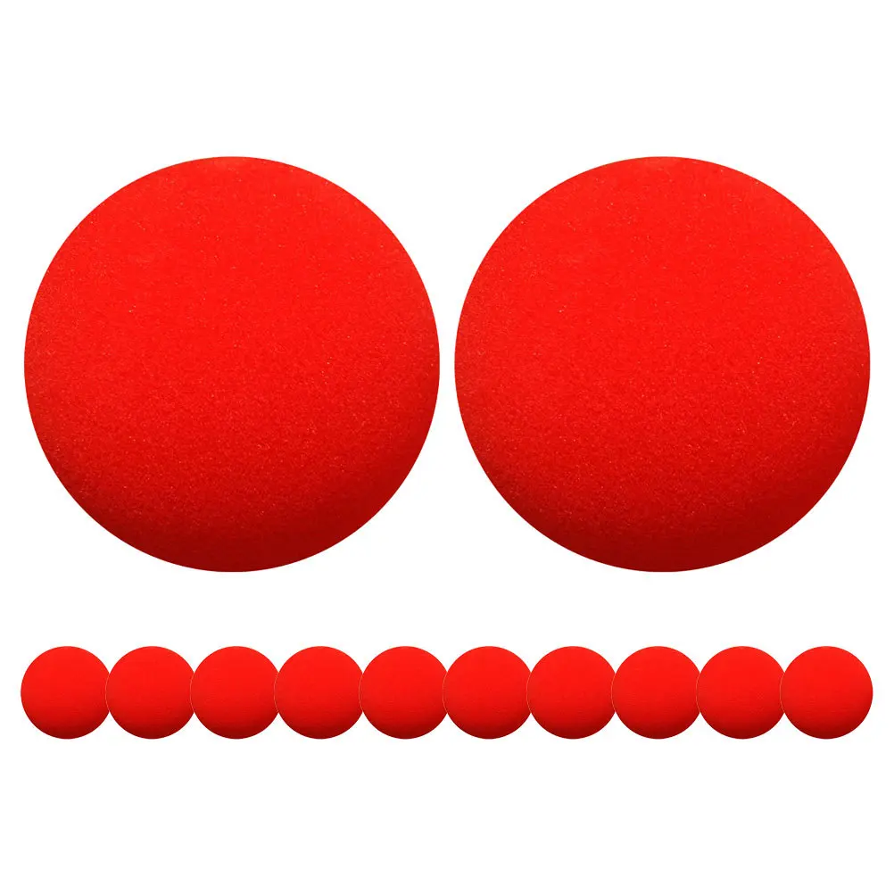 

12Pcs Red Sponge Balls Trick Props Street Performance Magician Supply Gimmick Props Red Sponge Ball