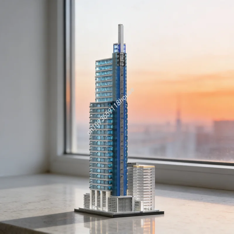 

Набор строительных блоков MOC «Технологический центр Comcast», 1780 деталей, модель архитектурного сооружения, идея для рождественского подарка, развивающая игрушка для детей, подарок на день рождения