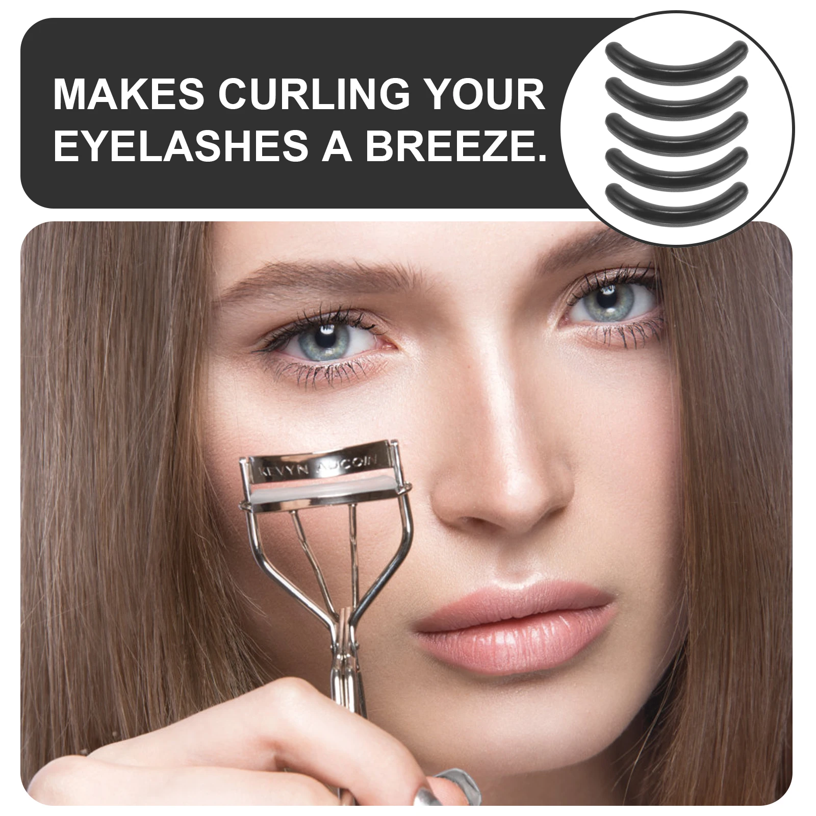 

50pcs Eyelash Curler Silicone Pads Eco Friendly Soft Replacement Long Thick Curled Lashes Women Heated Tool Makeup