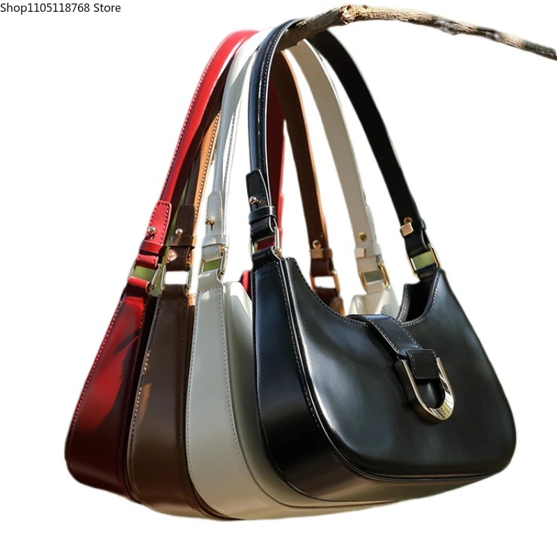 

Сумка для пельменей из натуральной кожи, большая вместительная минималистичная сумка через плечо, женская роскошная модная сумка для подмышек