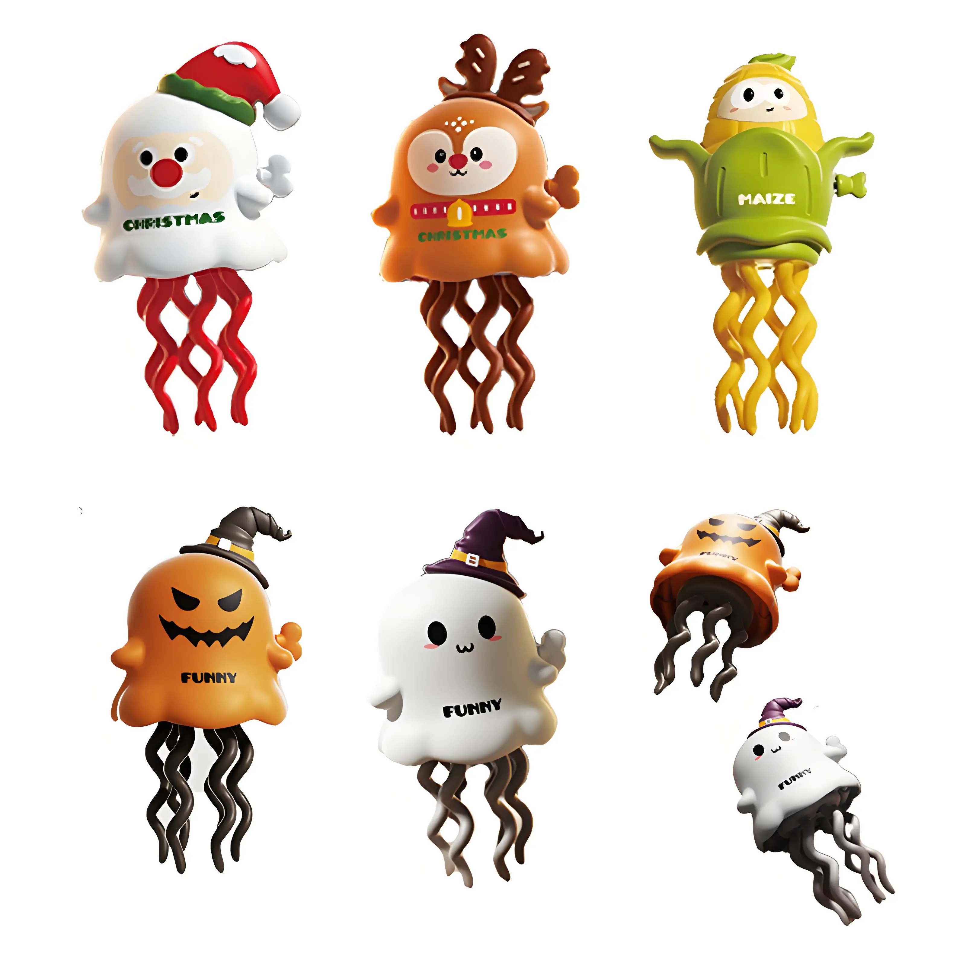 Dansende geesten en dansende maïs Kinderen Uurwerk Huisdierspeelgoed Cartoon Interactief Bewegend Educatief Peuterspeelgoed Halloween Kerstcadeau