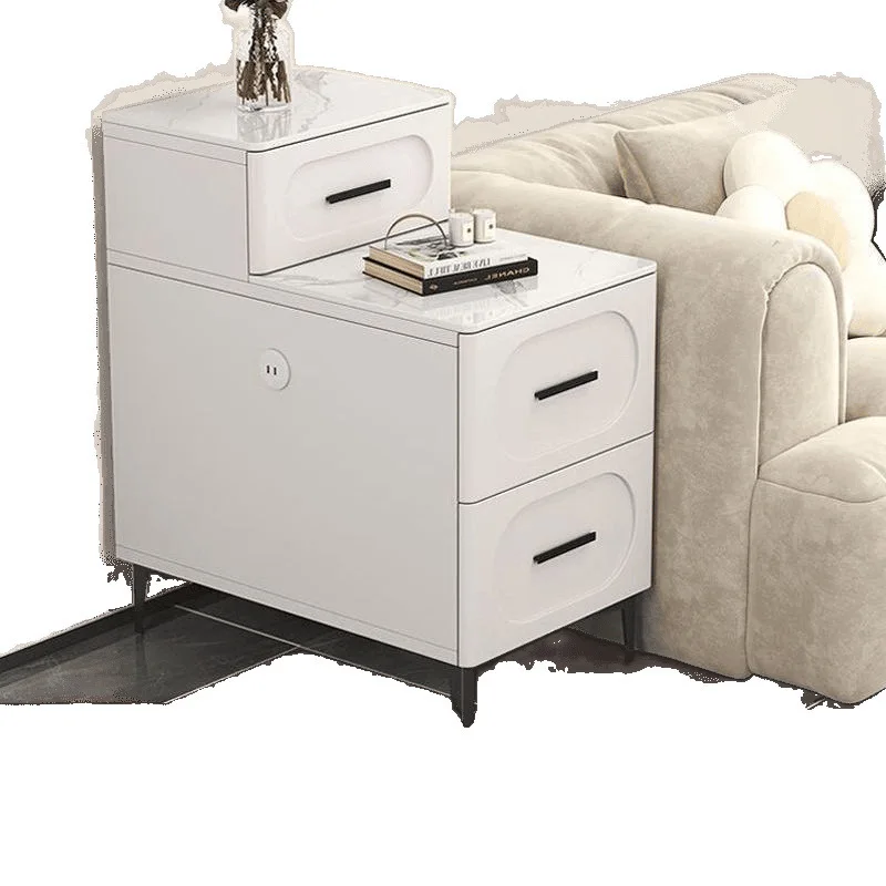 

Slate sofa side table side cabinet living room storage