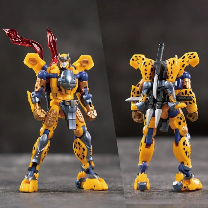 IronFactory EX76 変身アクションフィギュア 9 センチメートルチータートンダーレオパードウォーキングサンダーファングミニスケールコレクションおもちゃギフト