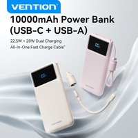 Vention CCC 22.5W 10000mAh Power Bank Portable Fast Charger for Xiaomi iPhone Samsung Spare Battery 3C Certified Powerbank