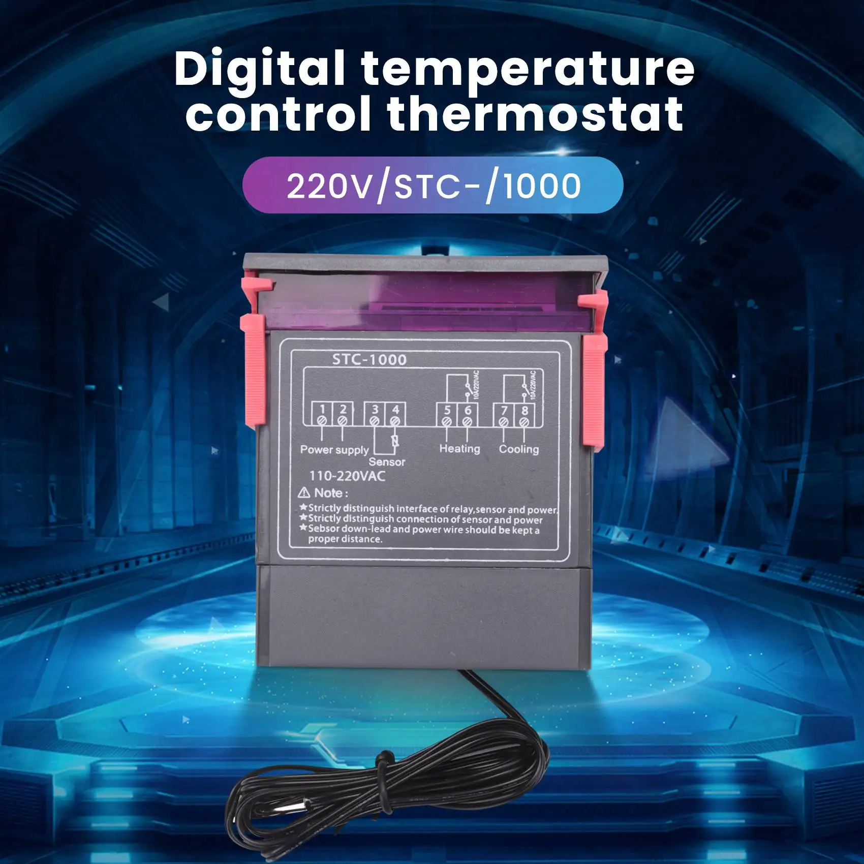 220V/STC-/1000 Digital Temperature Controller Thermostat with NTC