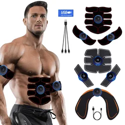 Estimulador muscular EMS, tóner muscular eléctrico, entrenador de glúteos y cadera, masajeador adelgazante corporal con recarga USB, equipo de Fitness para gimnasio en casa