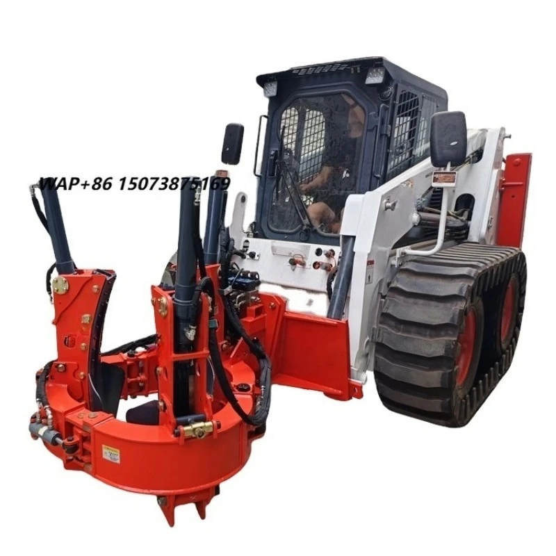 Factory Price San Xian Powered Tree Mover Tree Spade Mounted Skid Steer and Excavator Transplanter for Sale