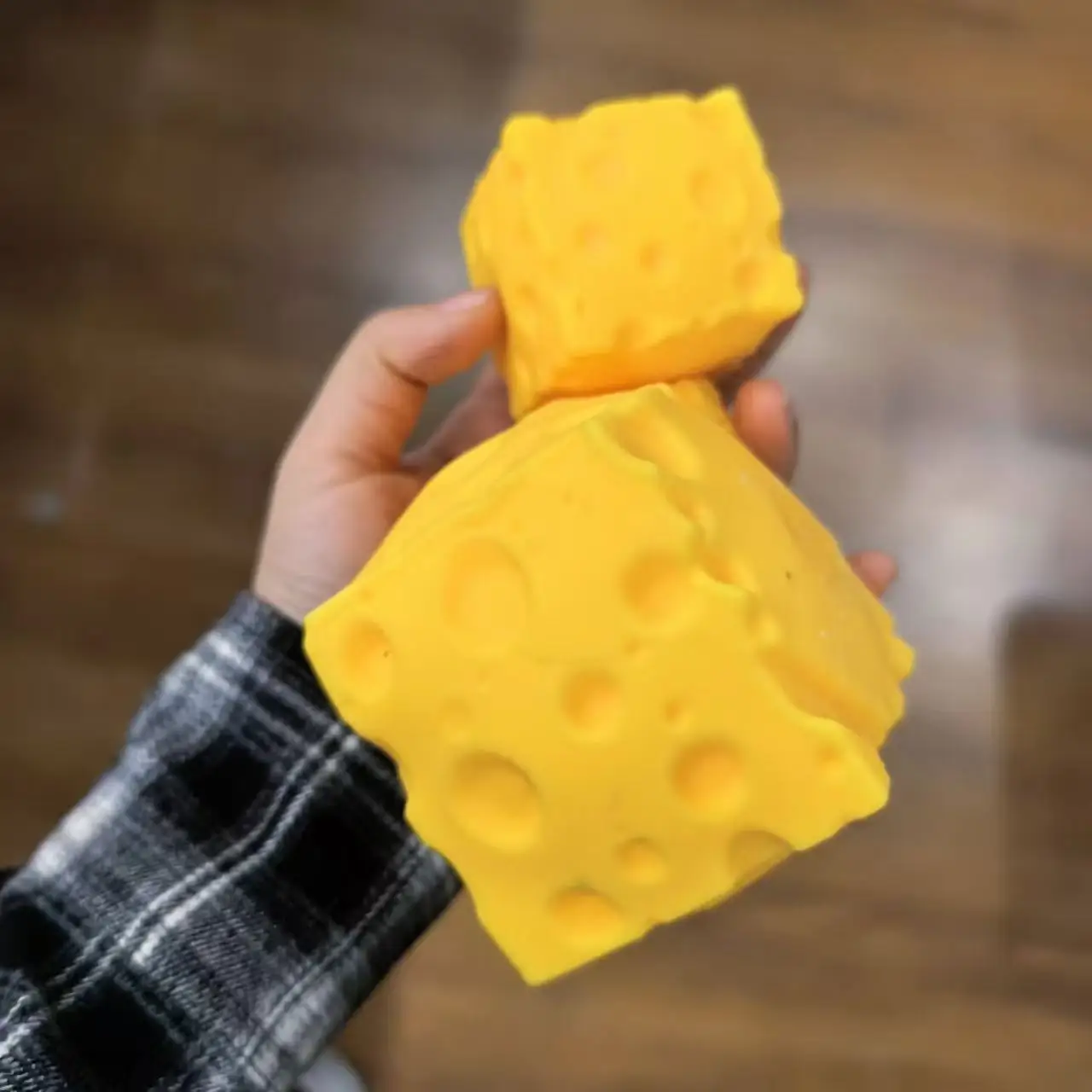 2026 New Needoh Squishy Square Cheese Squeeze Toys Slow Rebound Stress Relief Sensory Toy Soft Butter Cheese Party Toy