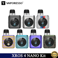 Original Vaporesso XROS 4 Nano Kit 30W E Cigarette Vaper with 1350mAh Battery 3ML XROS Pod Cartridge 0.4/0.8ohm Vaporizer