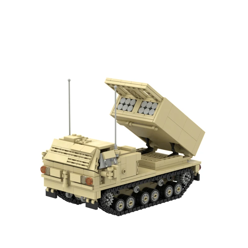 WW II Military Vehicle Weapons M270 MLRS Personnel Carrier MOC Building Block DIY Model Educational Toy Brick Kid's Gifts