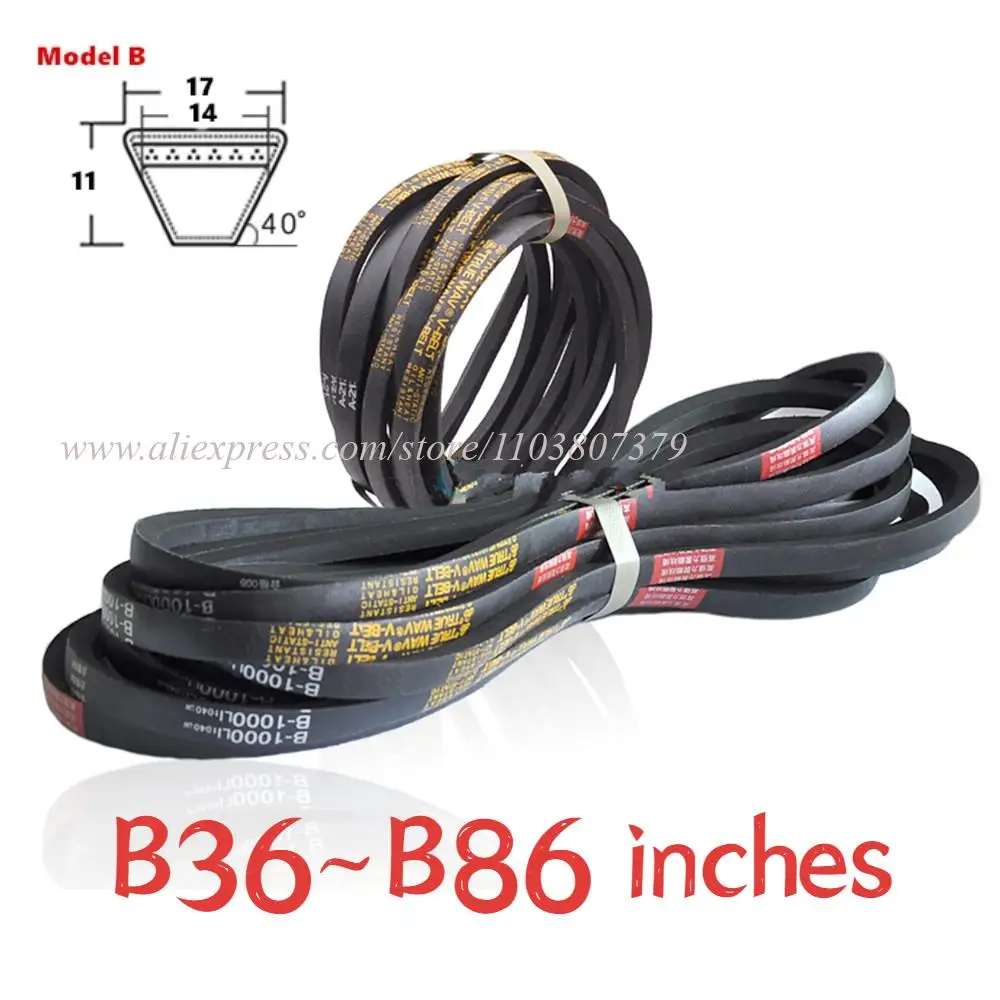 B36 37 38 39 40 41 42 43 44 45 46Inch B Type V-belt Triangle Belt Industrial Agricultural Equipment Transmission Belt
