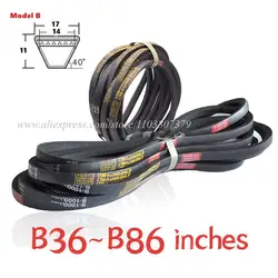 B36 37 38 39 40 41 42 43 44 45 46Inch B Type V-belt Triangle Belt Industrial Agricultural Equipment Transmission Belt