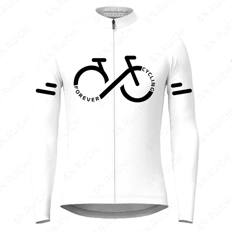 Autumn Long Sleeves Cycling Jersey Breathable Quick Dry Bicycle Shirts Men\'s Outdoor Sport Mountain Road Bike Cycling Clothing