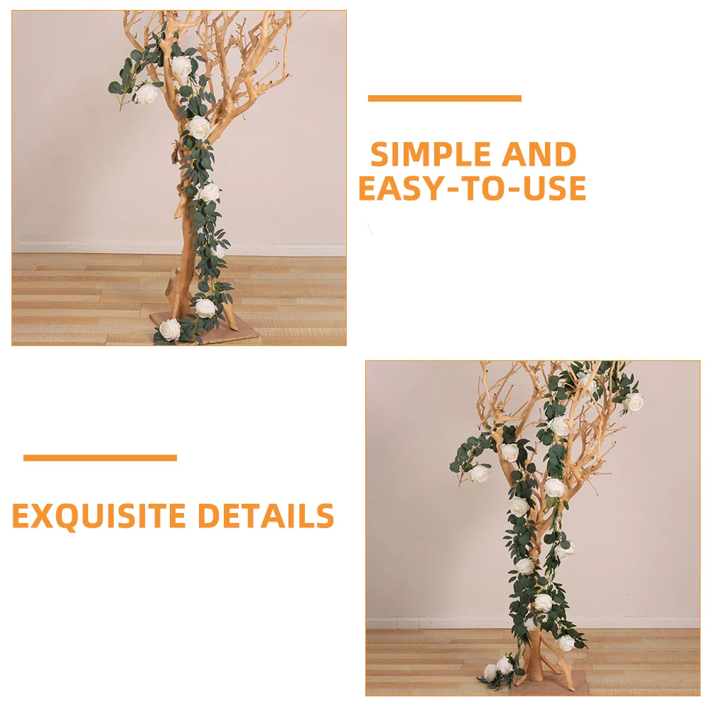 

1pc Artificial Green Leaves Vines Hanging Decor Wedding Party Garland Vine for Home Office Restaurant Decoration