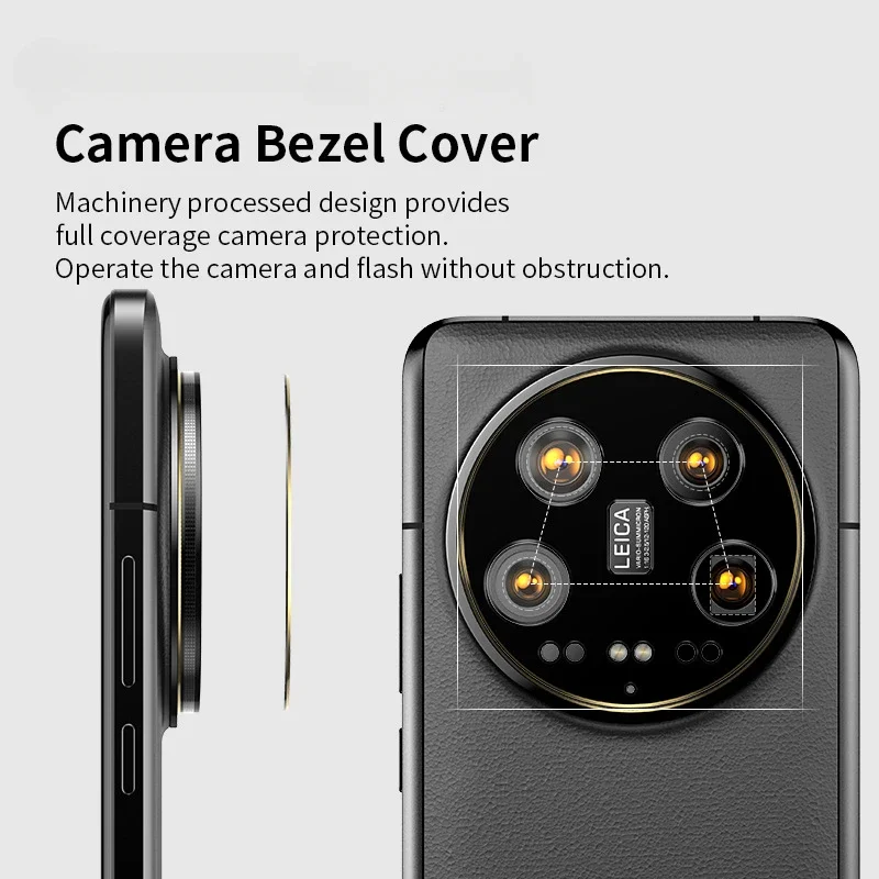For Xiaomi Mi 14 Ultra Aluminium Alloy Camera Lens Protectors Metal Sticker Ring for Xiaomi14 14Ultra Protection Film Cover