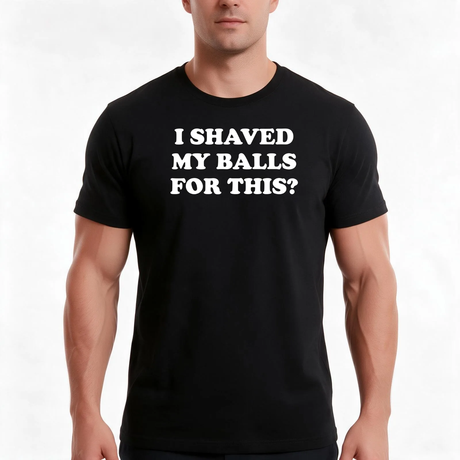 I shaved my balls for this T-Shirt Summer Casual Cotton Tee Oversized Streetwear Tops Vintage Graphic Print Unisex Men Women