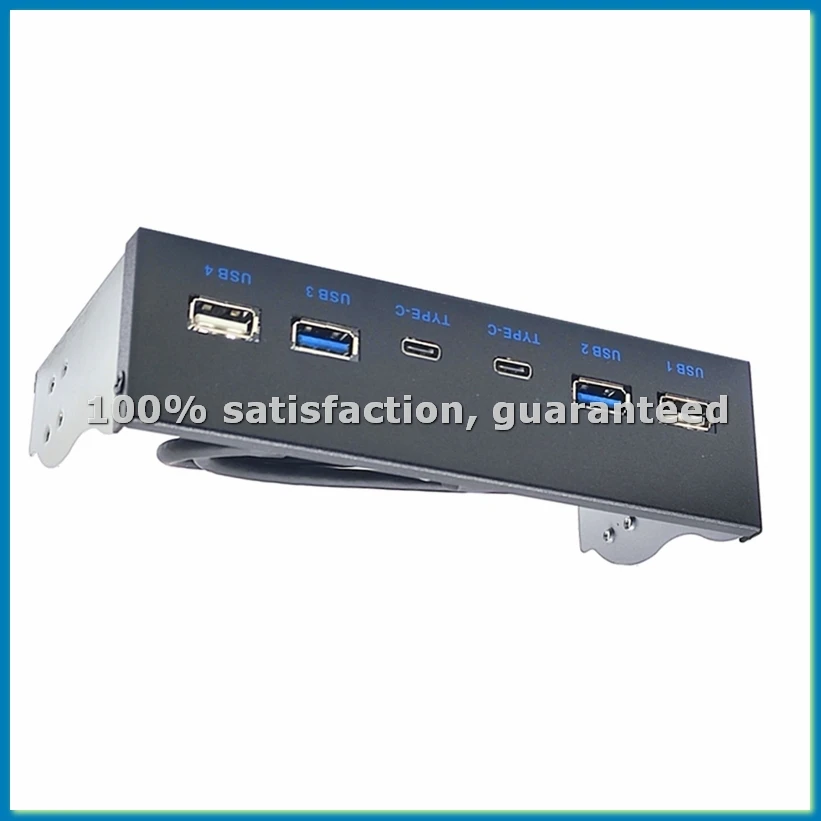 

Передняя панель USB 3.0 для настольных ПК Отсек для компакт-дисков с диагональю 5,25 дюйма USB3.0/3,2 19-контактный USB2.0 9-контактный на 2 USB типа C + 2x USB3.0 + 2xUSB2.0-VVNB