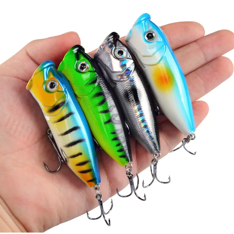 

ZWICKE 1pcs Popper Hard Bait for Saltwater and Freshwater Fishing 6.5cm/12g 6# Reinforced Hook Artificial Imitation Hard Bait