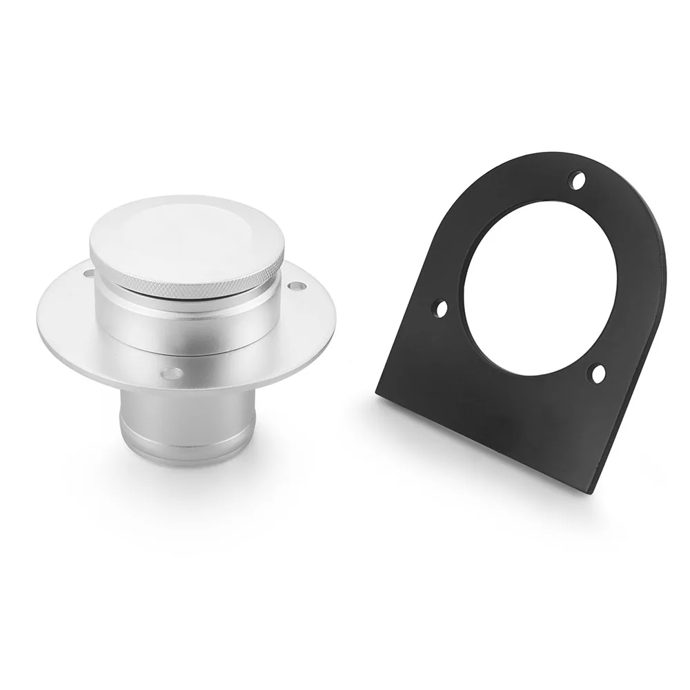 

LODENQC 17-2530 Remote Fuel Tank Filler Neck With Billet Aluminum Gas Cap & Weld-On Steel Mount Bracket For 2" Hose Connection