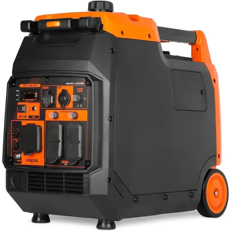 4800-Watt Portable Inverter Generator Produces Clean Power Prevent Damage Sensitive Electronics Ultra-efficient 1.9-gallon Tank