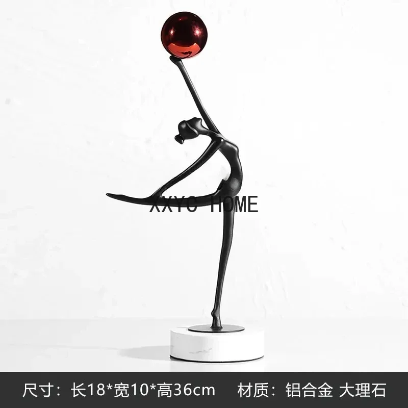 Semplice personaggio di danza di nicchia scolpito ornamenti modello camera casa soggiorno decorazioni per mobile TV