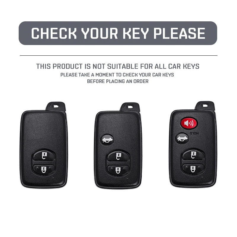 2 3 4 Button ABS Carbon Fiber Car Key Case Shell For Toyota Prius 30 Alpha Aqua Land Cruiser Auris for Lexus LC 200 Accessories