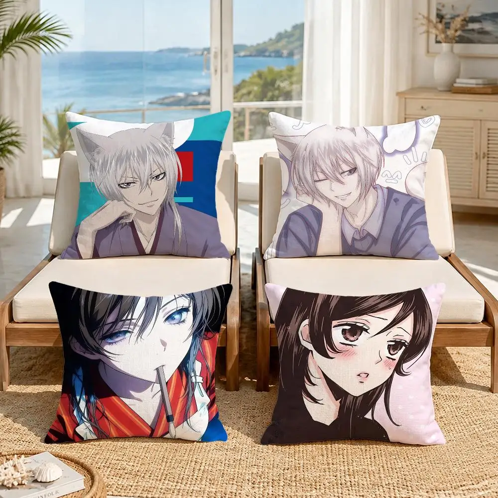 Anime Kamisama Kiss Cushion Cover Soft Pillow Cover Two‑Side Printing Throw Pillow Case for Sofa Pillowcase Home Decoration