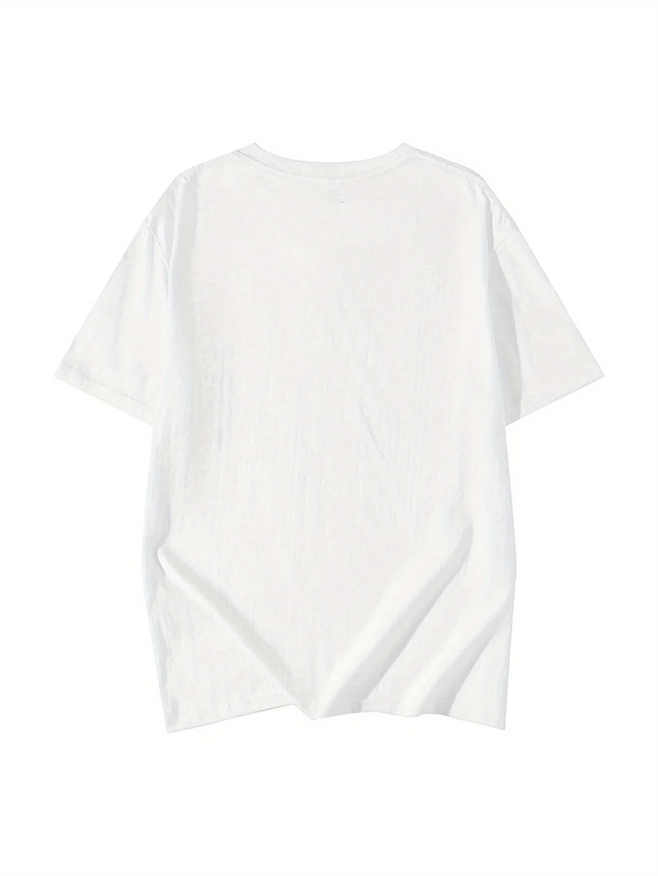 Camiseta blanca de verano con estampado de perro de dibujos animados "Love Salt", cuello redondo, informal, a la moda, de manga corta, Harajuku, informal