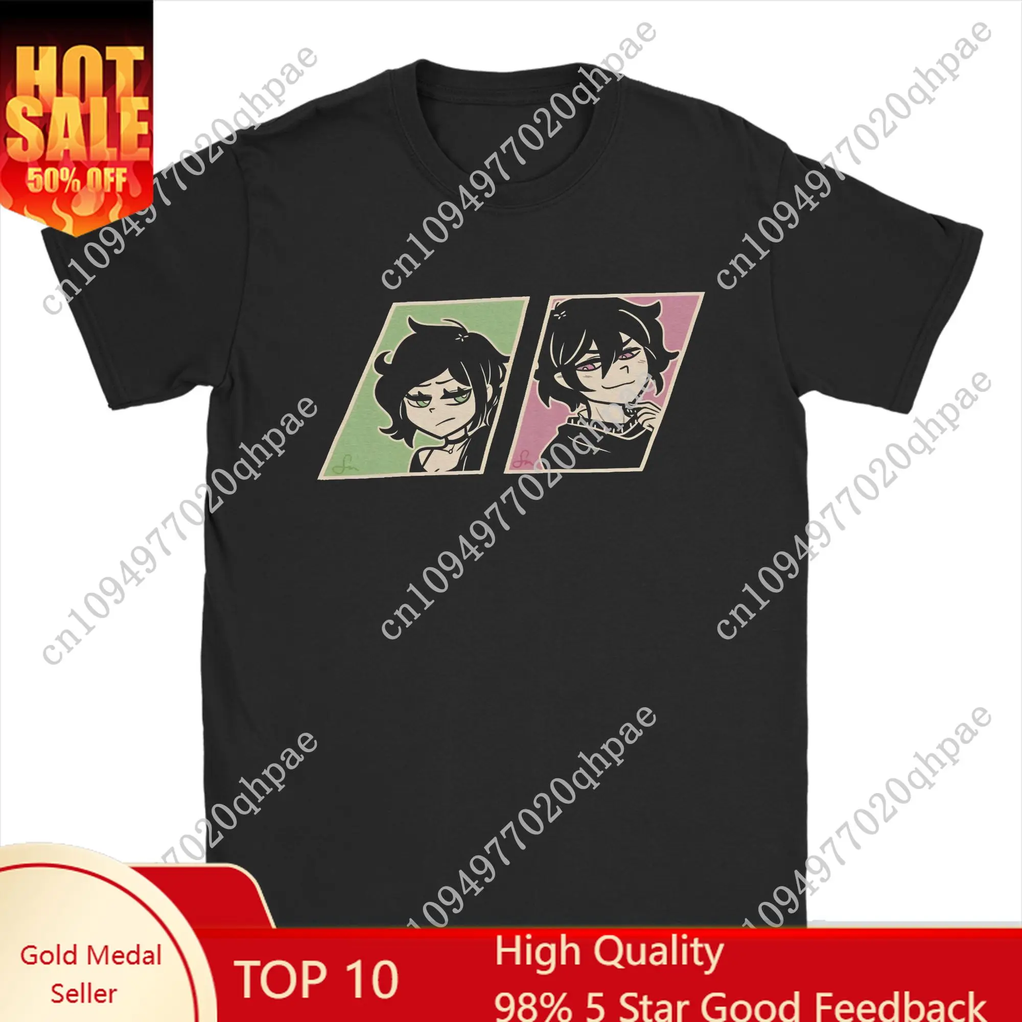 

The Coffin of Andy and Leyley Men T Shirt Funny Game Vintage Tee Shirt Short Sleeve Round Neck T-Shirt Cotton Birthday Gift Tops