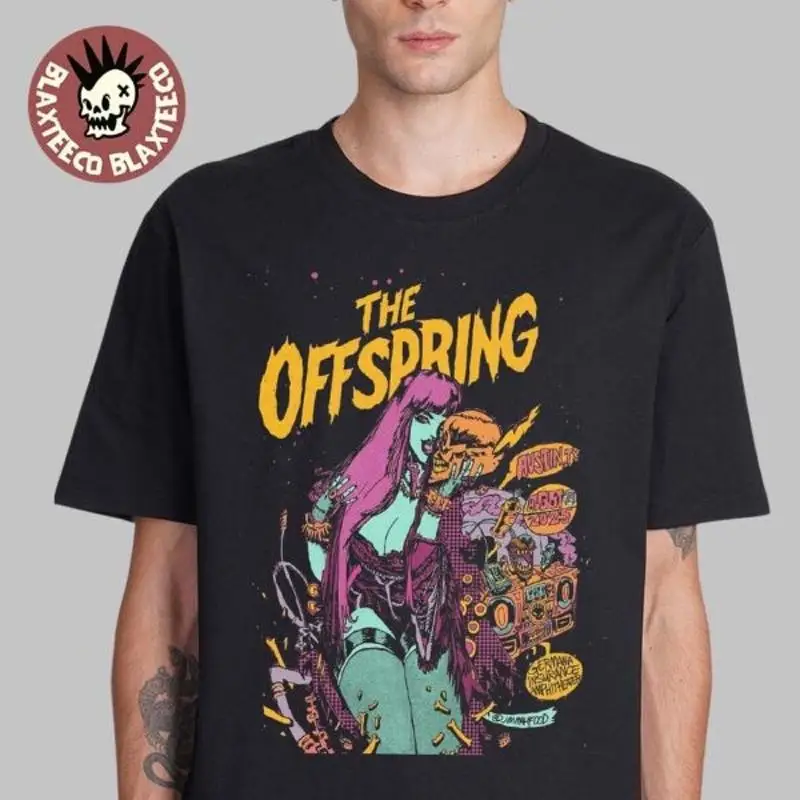 

Футболка The Offspring Austin Texas 2025, унисекс, подарок фанату, S-5XL