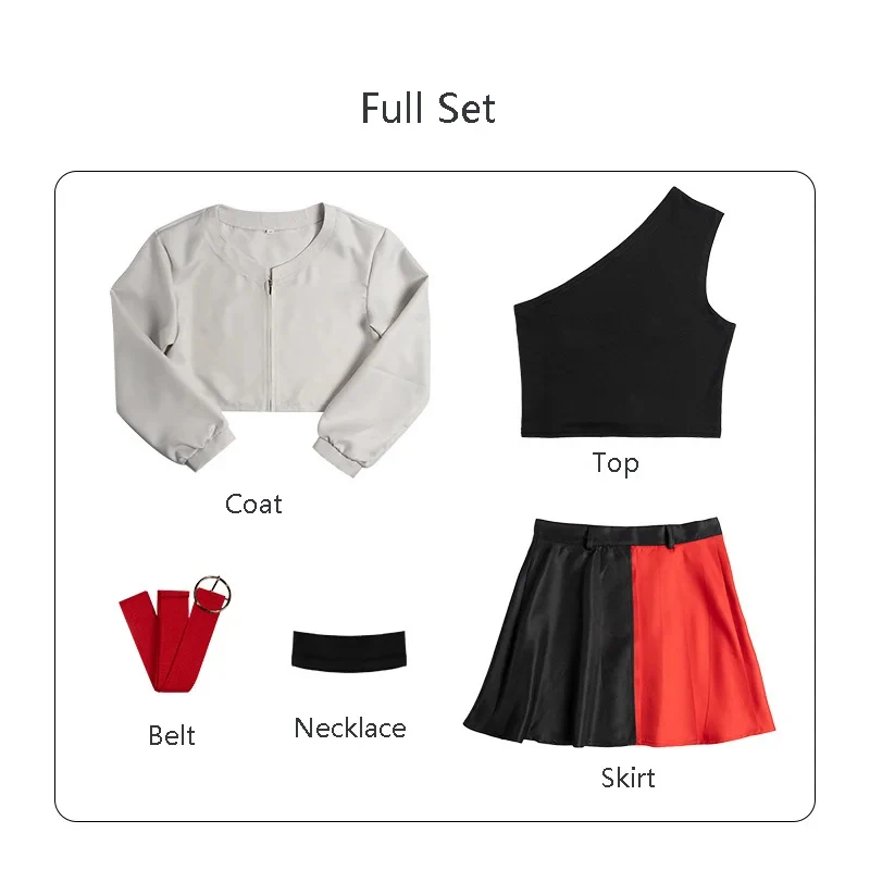 

Halloween Cosplay Costume ♥ Anime Lazarus Eleina Splicing Color Pleated JK Skirt Uniform Suit for Wom New 2026 Surprise Clothing