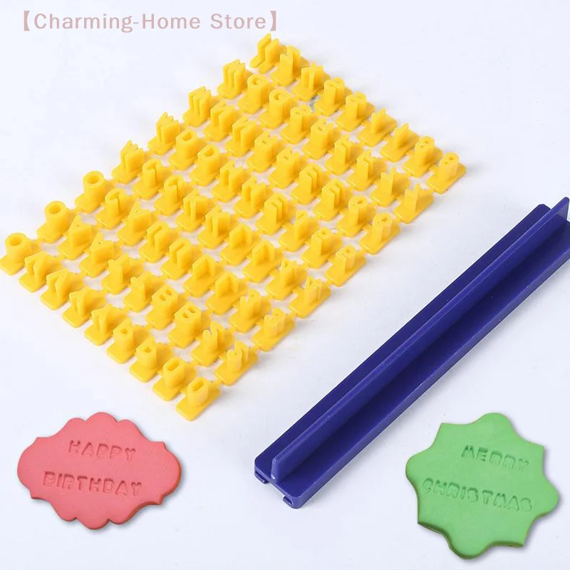 【M】Letter And Number Cookie Mould English Alphanumeric Seal Cookies Mold Name Printing Stamps Reusable Symbol Baking Tools
